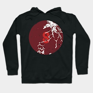 Kaiju No. 8 Anime Kafka Hibino Kaijuu Rage Mode Cool Distressed Circular Design KN8-5 Hoodie